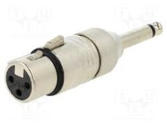 Neutrik NA2FP Dişi XLR Konnektör - 1/4'' Çivi Jack Adaptör