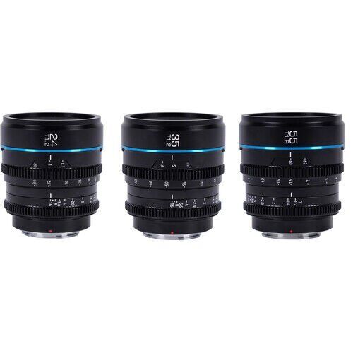 Sirui Night Walker T1.2 S35 Fujifilm X Mount Cine Prime 3'lü Lens Kit