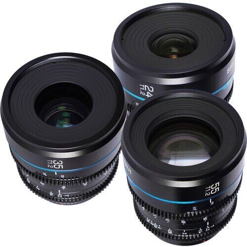 Sirui Night Walker T1.2 S35 Sony E Mount Cine Prime 3'lü Lens Kit