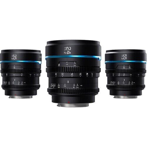 Sirui Night Walker T1.2 S35 Sony E Mount Cine Prime 3'lü Lens Kit
