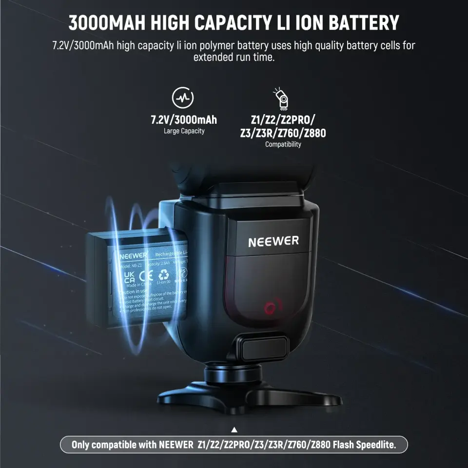NEEWER NB-Z1 Pro 7.2V 3000mAh Li-ion Yedek Batarya