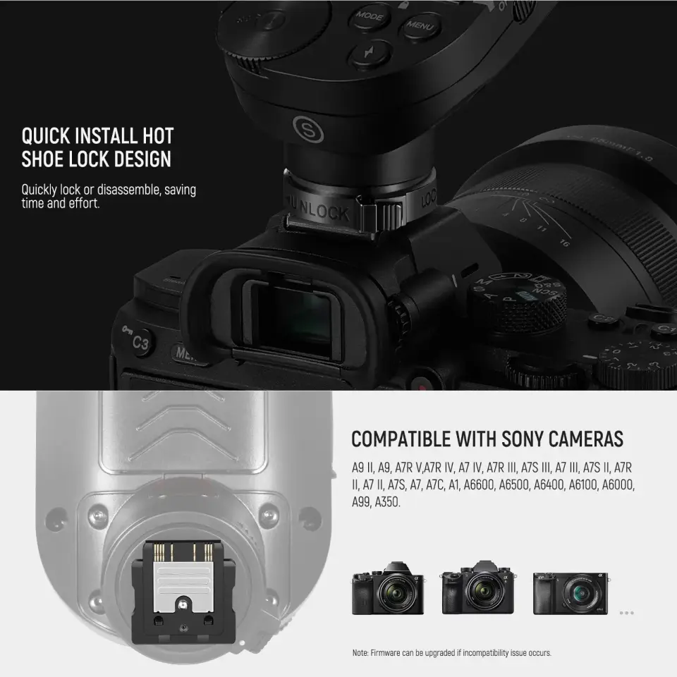 NEEWER QPRO-S Sony Uyumlu TTL Kablosuz Flaş Tetikleyici
