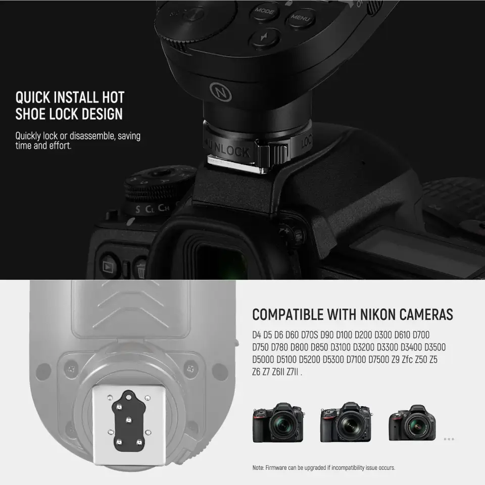 NEEWER QPRO-N Nikon Uyumlu TTL Kablosuz Flaş Tetikleyici
