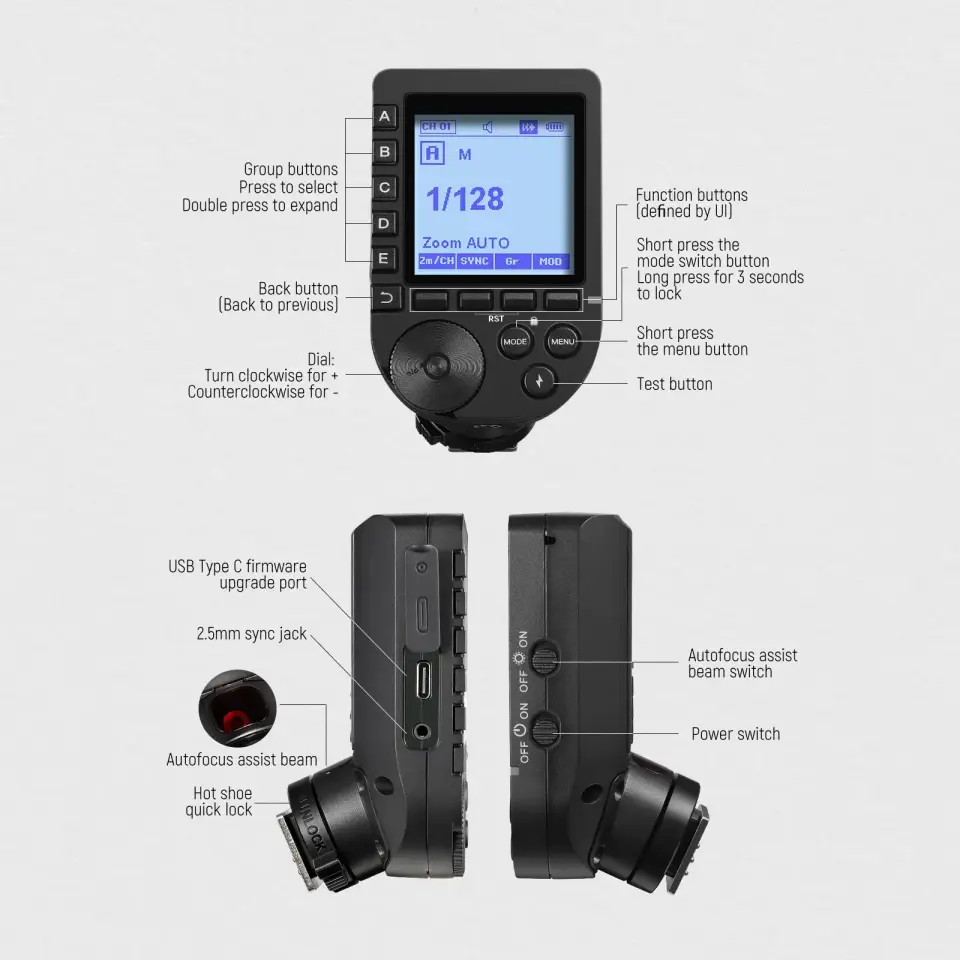 NEEWER QPRO-C Canon Uyumlu TTL Kablosuz Flaş Tetikleyici