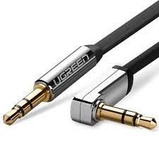 Ugreen 3.5mm 90º L Tipi Flat Aux Ses Kablosu