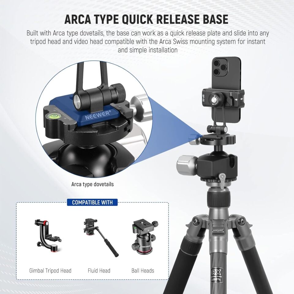 NEEWER SP-02 Akıllı Telefon Tutucu Tripod Montaj Adaptörü