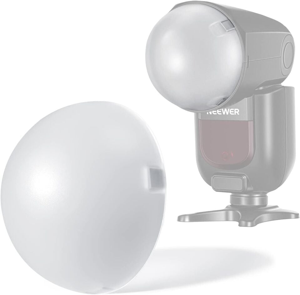 NEEWER M12 Manyetik Dome Difüzör (Z2PRO, Z2 ve Z1 Yuvarlak Kafa Flaşlar için)