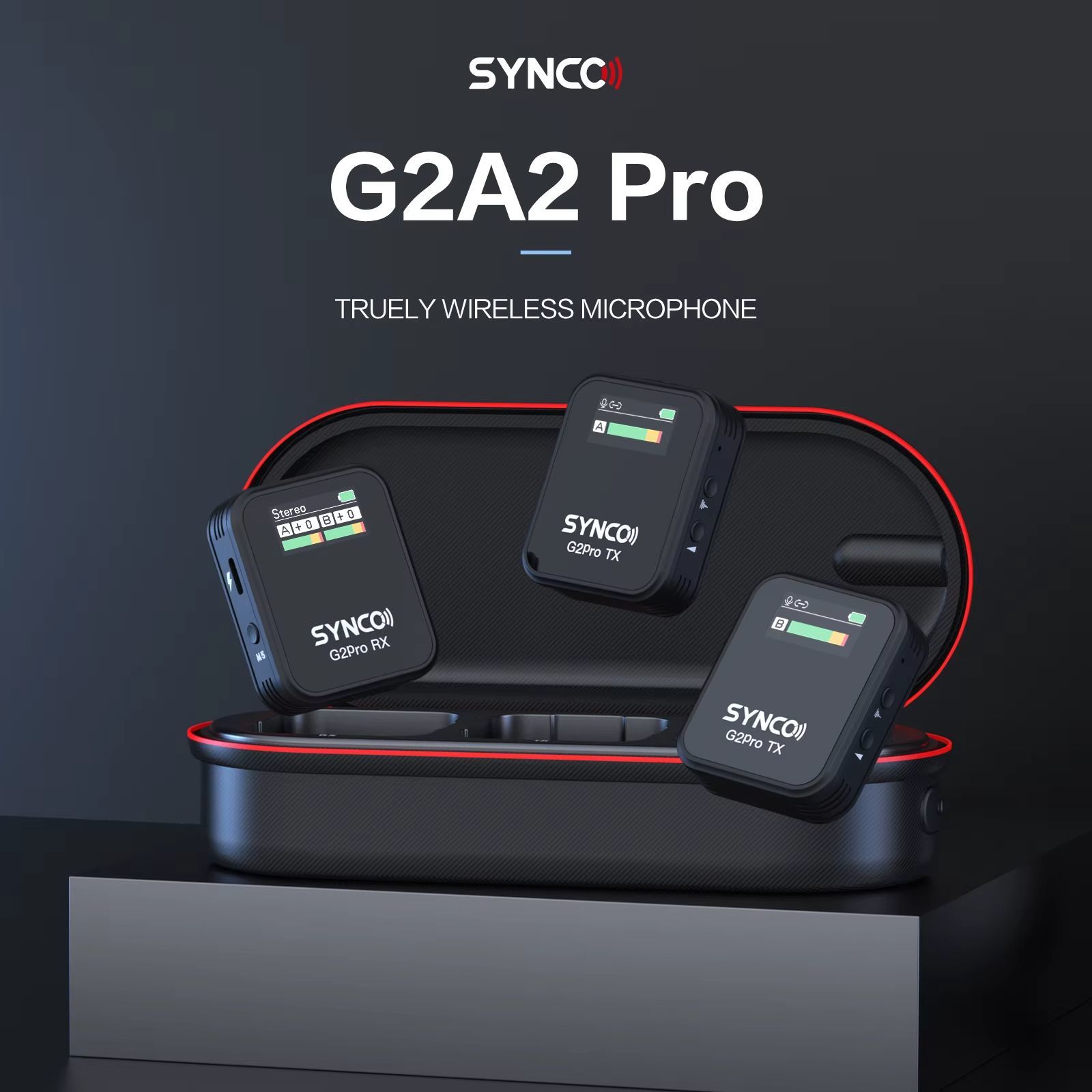 Synco G2 (A2) Pro 2 Kişilik Kablosuz Yaka Mikrofonu