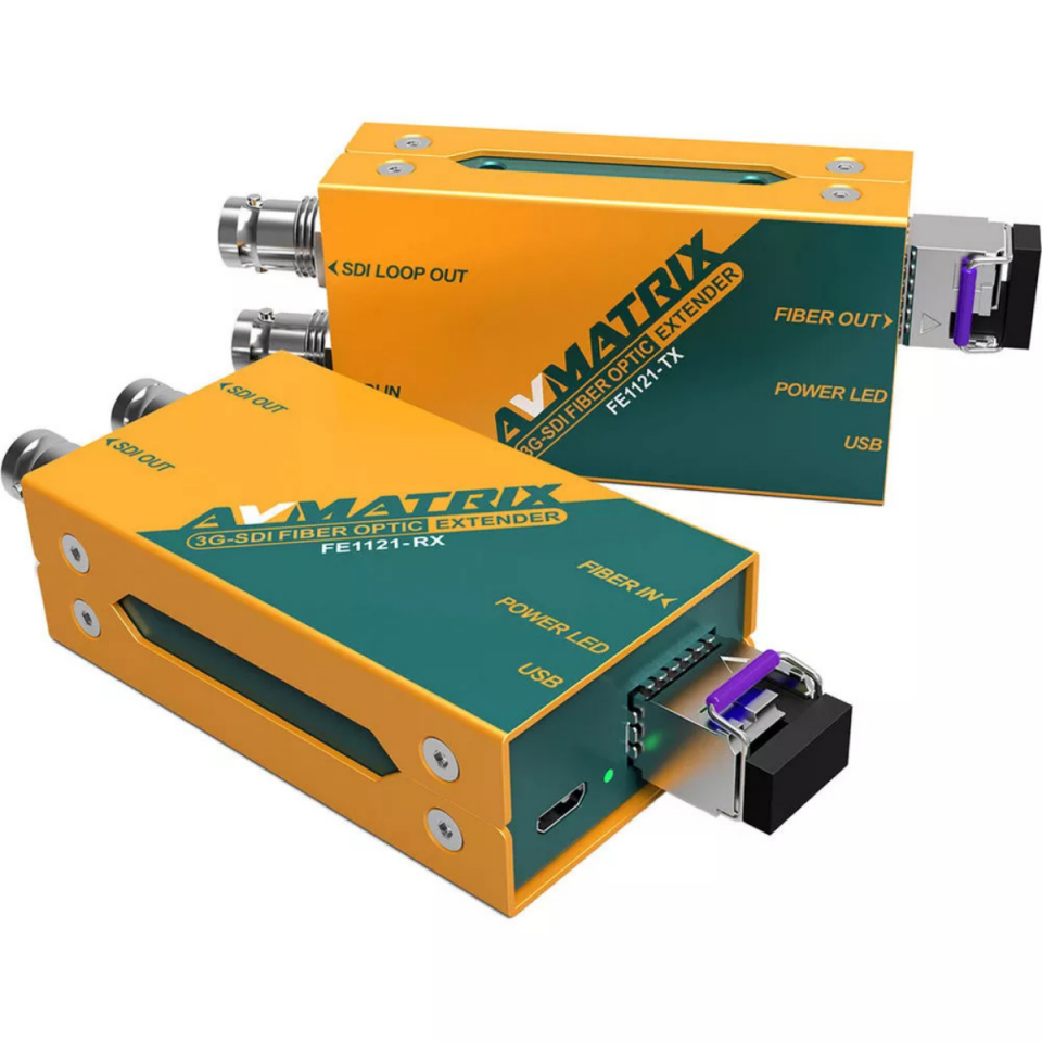 AVMatrix FE1121 3G-SDI Fiber Extender Kit