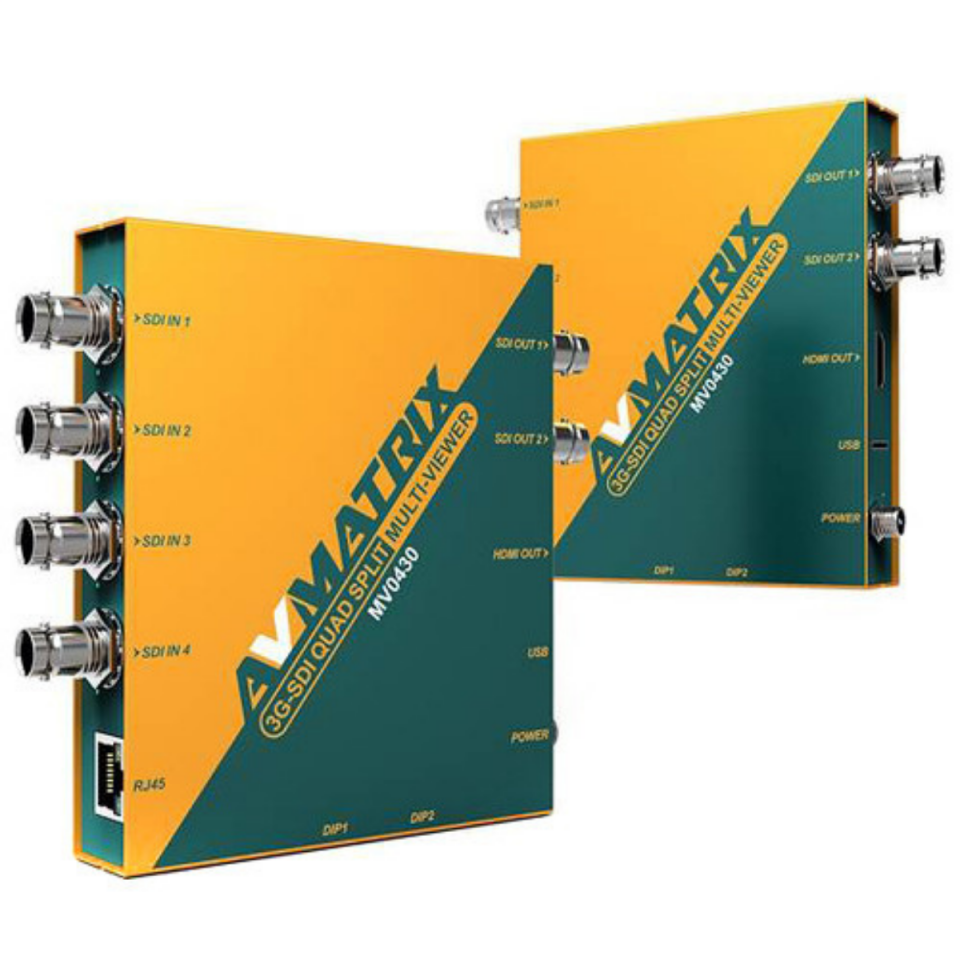 AVMatrix MV0430 4 Channel SDI Multiviewer