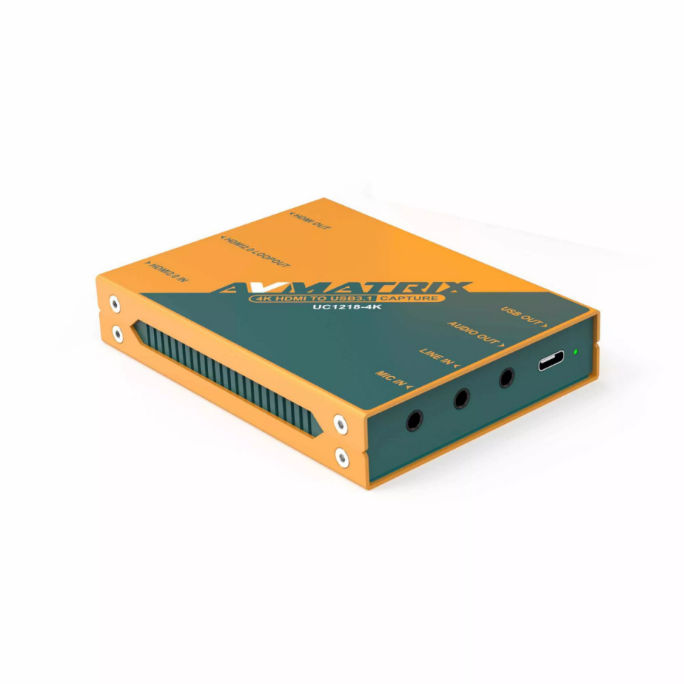AVMatrix UC1218-4K 4K HDMI to USB 3.1 Type-C Video Capture