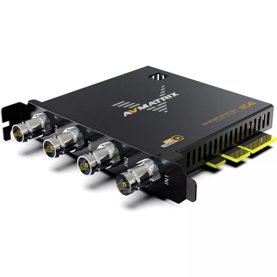 AVMatrix VC41 1080p 3G-SDI PCIE 4 Channel Capture Card