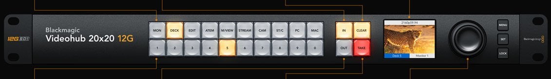 Blackmagic Videohub 20x20 12G