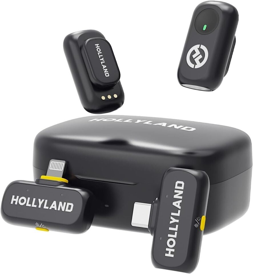 Hollyland LARK A1 Combo 2 Kişilik Kablosuz Mikrofon Sistemi