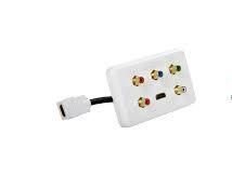 Atlona AT80CHD-1 HDMI+Compenent Video+Ses Duvar Plakası