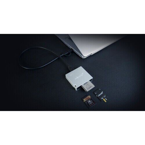 Exascend CFexpress Type B/SD Express/SD/microSD card reader (4in1)