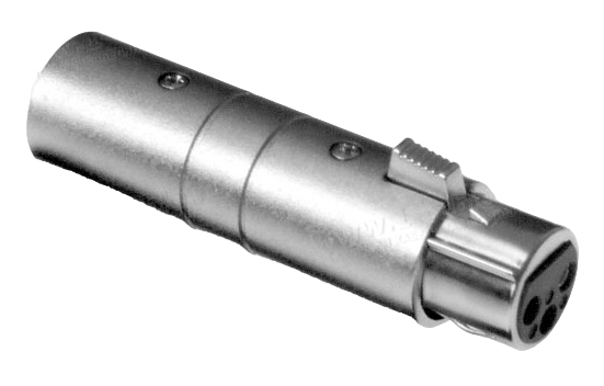 Amphenol AC3F3M 3 Pin Dişi/Erkek XLR Adaptör