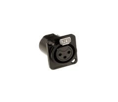 Amphenol AC3FDPV 3 Pin Şase Tipi Dişi XLR Konnektör