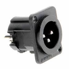 Amphenol AC3MDPI 3 Pin Şase Tipi Erkek XLR Konnektör