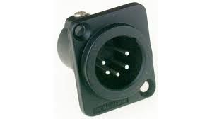 Amphenol AC5MDZB 5 Pin Şase Tipi Erkek XLR Konnektör