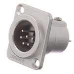 Amphenol AC6MDZ 6 Pin Şase Tipi Erkek XLR Konnektör