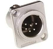 Amphenol AC6MDZ 6 Pin Şase Tipi Erkek XLR Konnektör