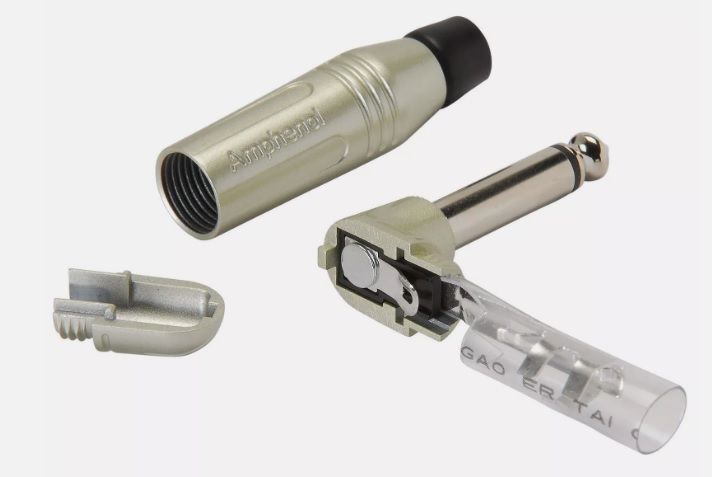 Amphenol ACPM-RN 6,33 mm L Tipi Mono Erkek Çivi Jack