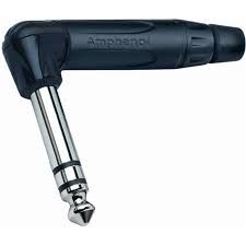 Amphenol ACPS-RB 6.3mm L Tip Stereo Erkek Çivi Jack