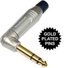 Amphenol ACPS-RN-AU 6.3mm L Tip Stereo Erkek Çivi Jack