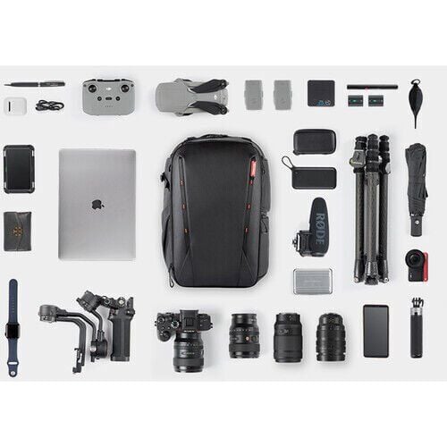 PGYTECH OneMo 2 Backpack (Gray Camo, 25L) – Profesyonel Kamera & Drone Sırt Çantası