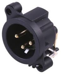 Neutrik NC3MAAH-0 3 Pin Şase Tipi Erkek XLR Konnektör