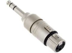 Neutrik NA3FP XLR Dişi - Stereo 1/4'' Jack Çevirici Adaptör