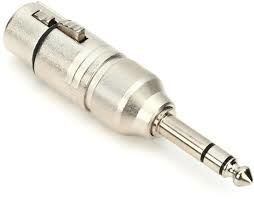 Neutrik NA3FP XLR Dişi - Stereo 1/4'' Jack Çevirici Adaptör