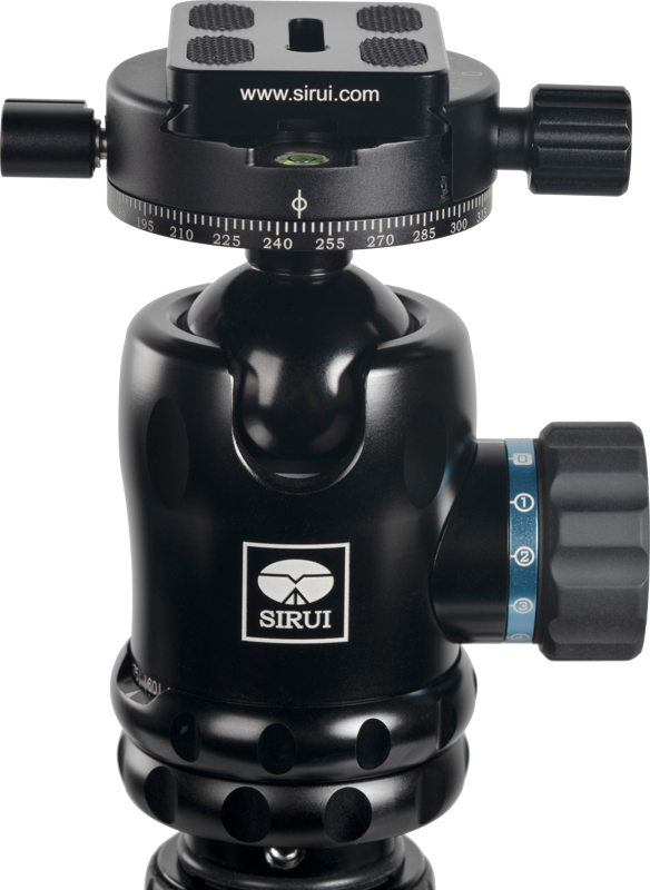 Sirui MT‑2204+MT‑20 Carbon Fiber Tripod Kiti – 15 Kg Yük Kapasiteli Ball Head Tripodu