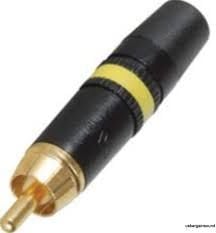 Neutrik Rean NYS-373-4 Erkek RCA Konnektör (Sarı)