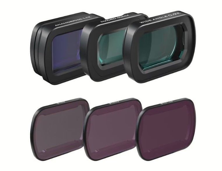 Freewell DJI OSMO POCKET 3 - LENS & ND FILTERS KIT MACRO, WIDE-ANGLE ANAMORPHIC LENSES & ND8/32/128 FILTERS