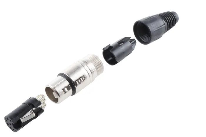 Neutrik NC7FX 7 Pin Kablo Tipi Dişi XLR Konnektör