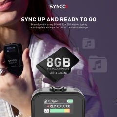 Synco G2(A2) Mega 2 Kişilik Kablosuz Yaka Mikrofonu