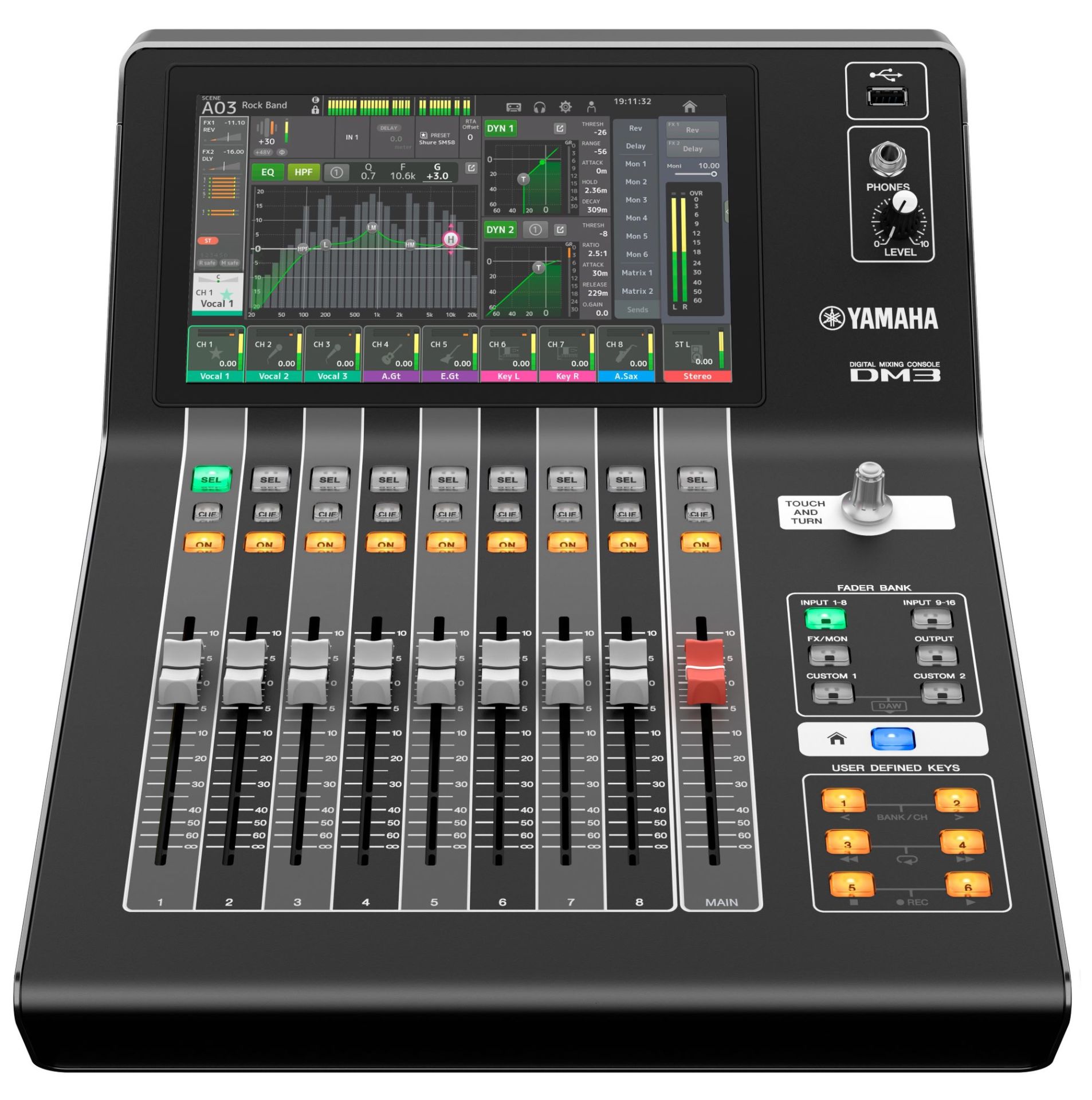 Yamaha DM3 S 16 Kanal Ultra Kompakt Dijital Mikser | Polokom Store'da