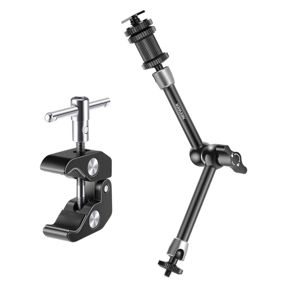 Neewer ST-20 11'' 28cm  1/4'' Vidalı Magic Arm & Yengeç Clamp