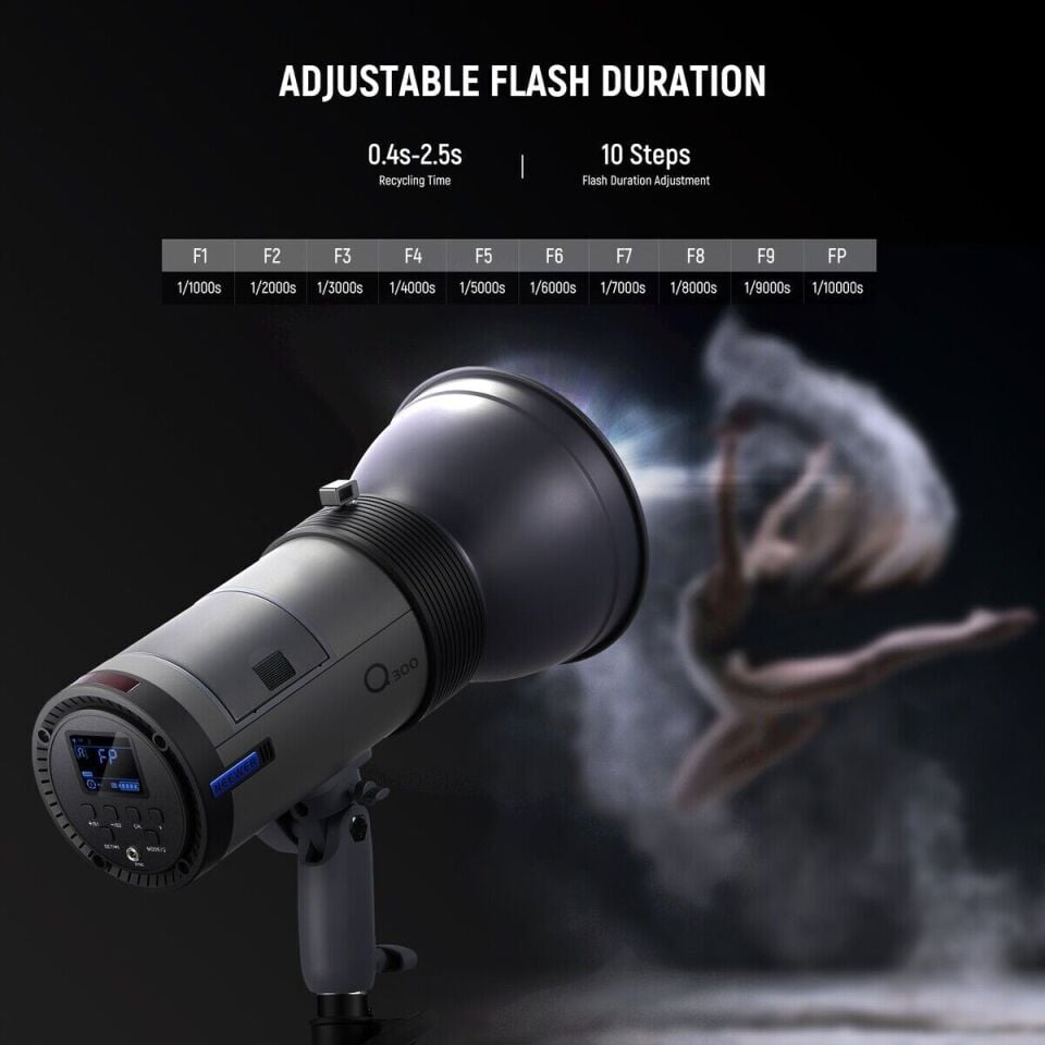 Neewer Q300 300W Akülü Flaş