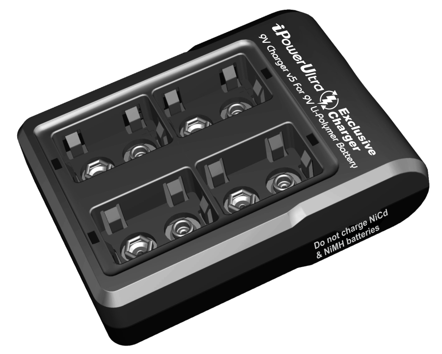 iPowerUS BC 9V4L 9V Pil Hızlı Şarj Cihazı