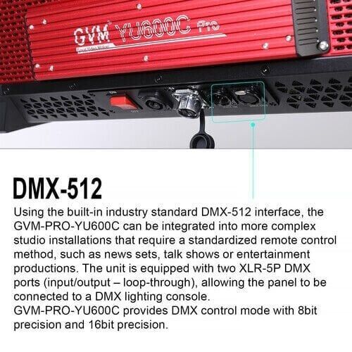 GVM YU600C 600W RGB LED Panel Işık (Hardcase)