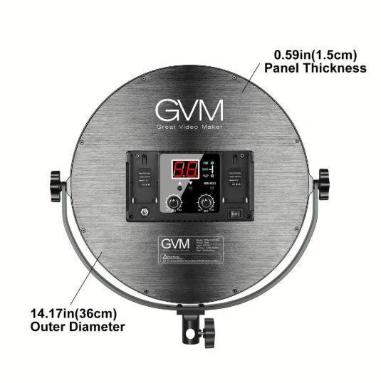 GVM Y60D 60W İkili Profesyonel Bi-Color LED Video Işık Seti
