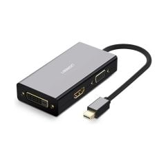 Ugreen Mini Displayport to HDMI VGA DVI Dönüştürücü Adaptör (Siyah)